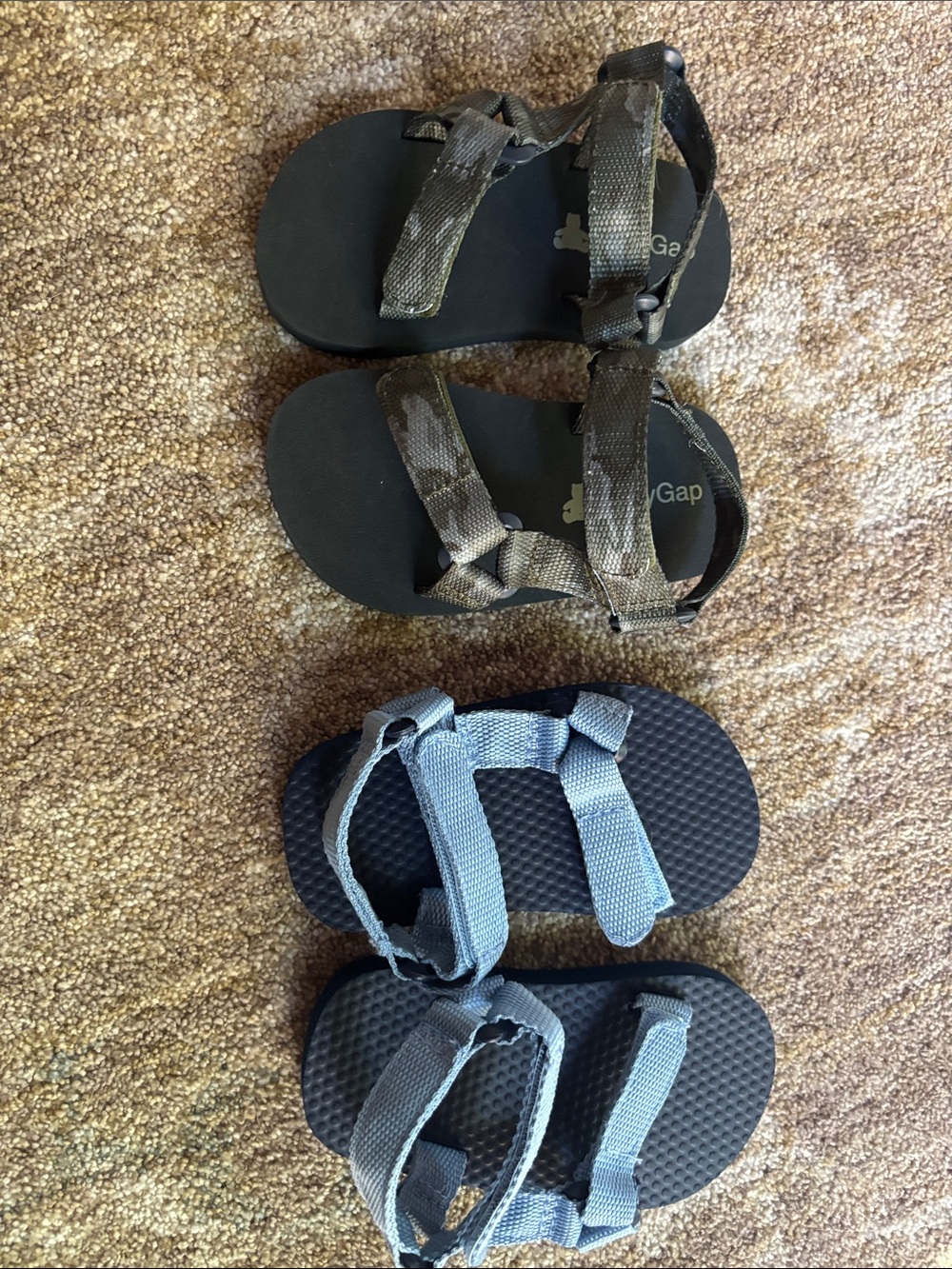 Baby Gap Sandals 2-pack - Camouflage Green and Blue